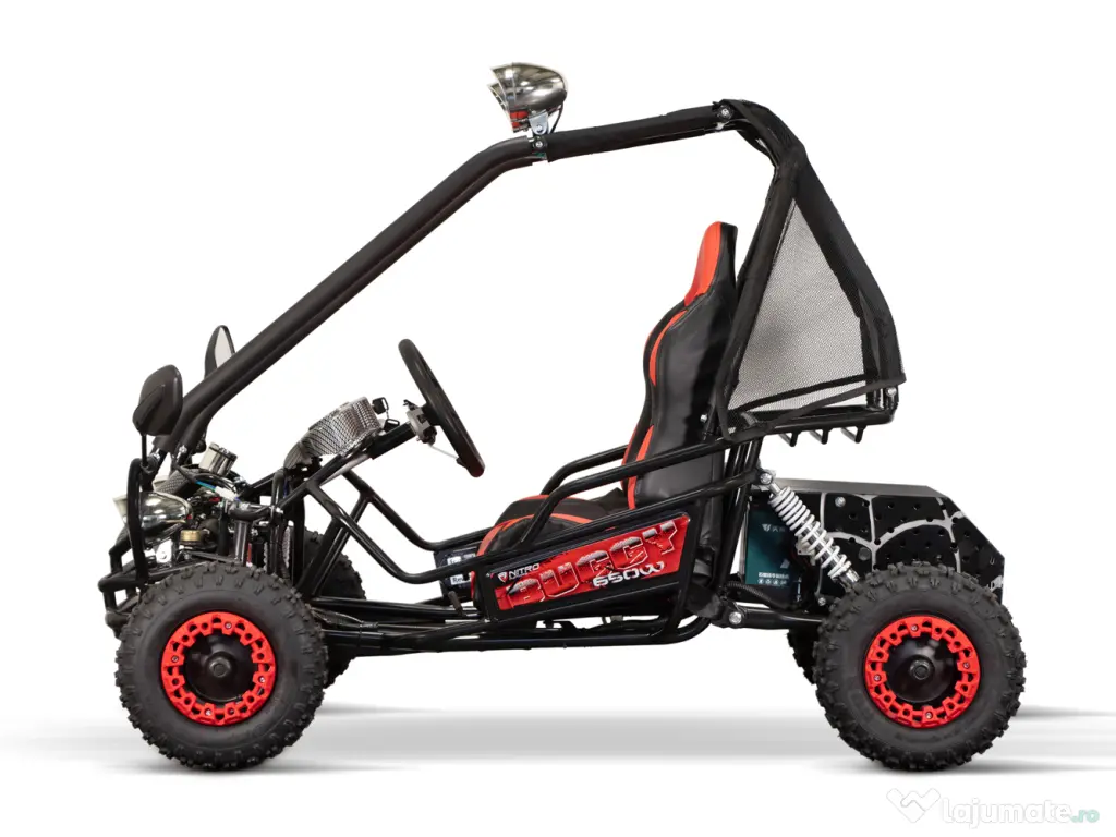Buggy electric pentru 2 copii NITRO Gokart Hunt 650W 36V 20Ah RED