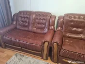 Donez Set Canapea piele ecologică 