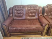 Donez Set Canapea piele ecologică 