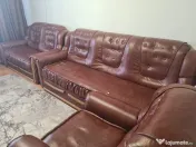 Donez Set Canapea piele ecologică 