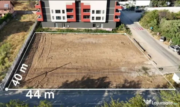 Teren intravilan, 1780 mp, 40 mp deschidere, toate utilitati