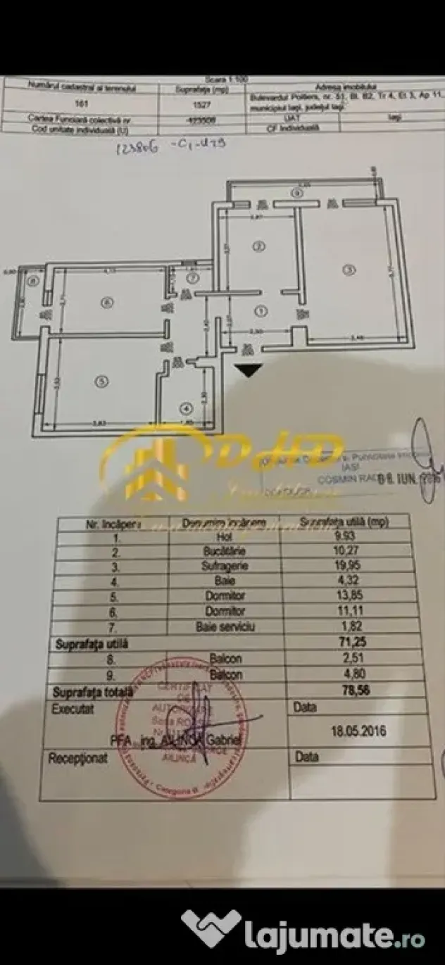 Apartament 3 camere Frumoasa