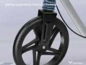Trotineta Kinderauto Pegasus, cu pedale si scaun, reglabila, pliabila Black