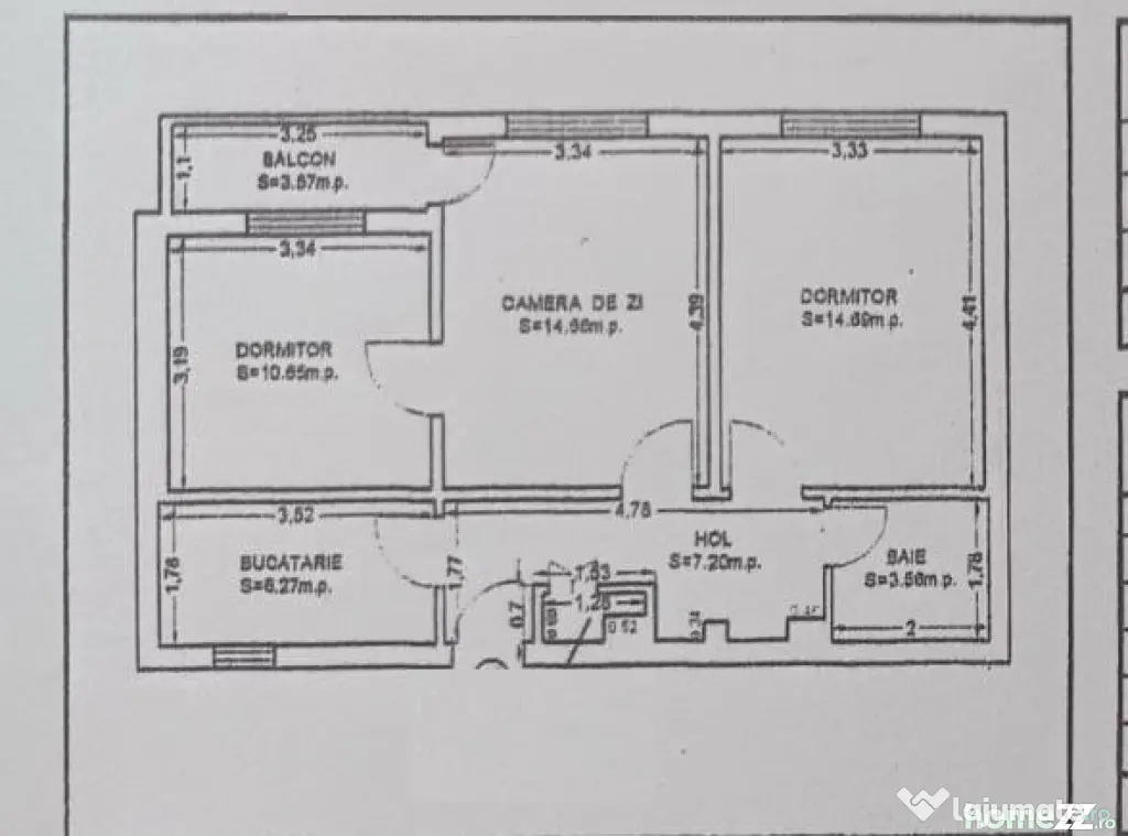 Apartament 3 camere de vanzare in Tomis Nord – Euromaterna - Constanta (Constanta)