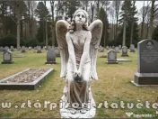 Statuetă îngeraș mare, gri patinat, model S9. 