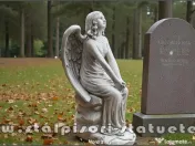 Statuetă îngeraș mare, gri patinat, model S9. 