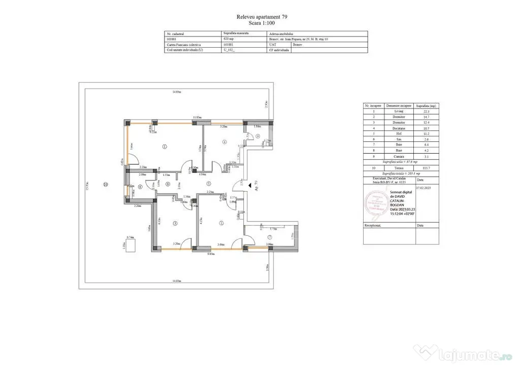 Coresi-Penthouse 3 camere | 2 locuri de parcare subteran ...