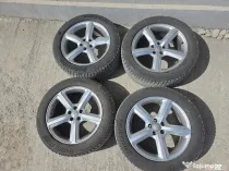 Set roti jante originale aliaj aluminiu argintiu Audi 5x112 R19 19" Q5 A4 A5 A6