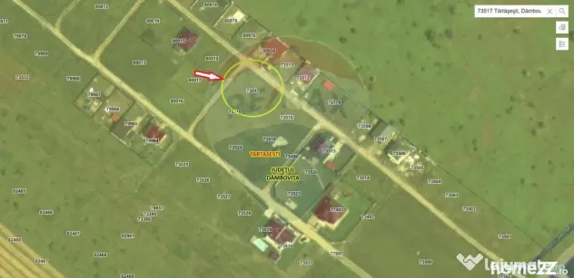 Teren intravilan 516 mp – Tărtășești/DN7 - 25km de ...