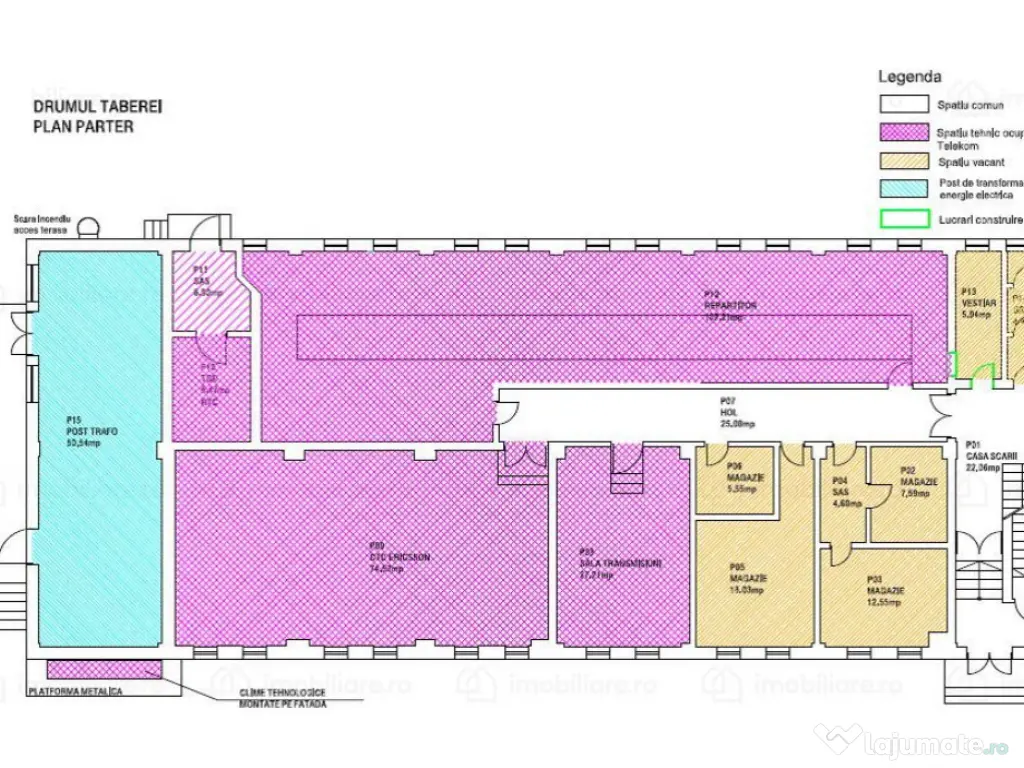 Spatiu comercial generos de 1050mp utili, in Drumul Taberei.