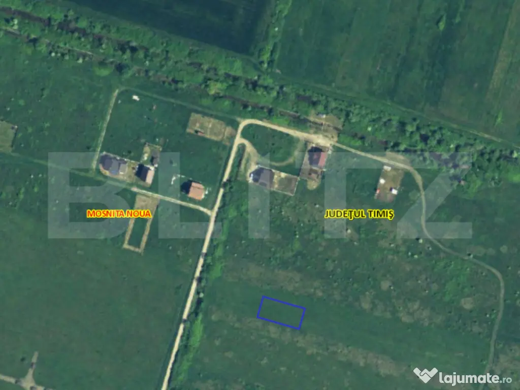 Teren intravilan Mosnita Noua 740mp Front 19m zonă reziden
