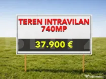 Teren intravilan Mosnita Noua 740mp Front 19m zonă reziden