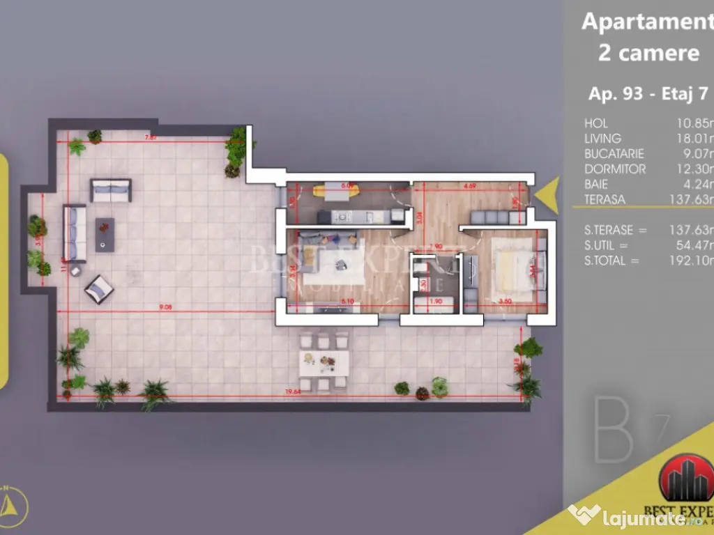 Direct Dezvoltator Apartament 2 camere Parcare Bonus Mutare