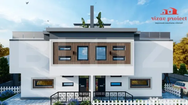 Apartament spațios 110 mp, 2 parcări, terasă și curte, f