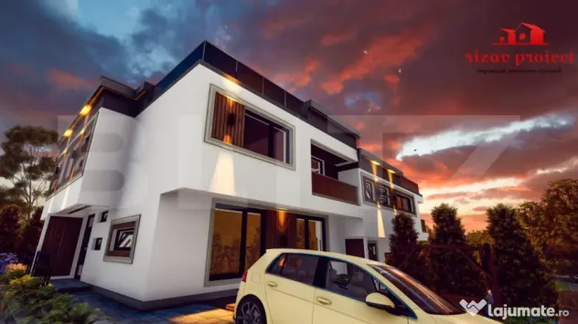 Apartament spațios 110 mp, 2 parcări, terasă și curte, f