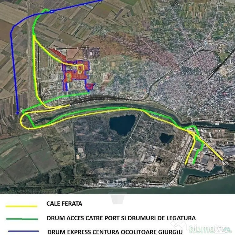 DE VANZARE Teren intravilan 500,000mp Giurgiu / Strada Sl...