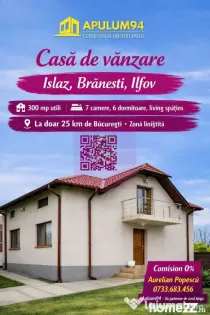 ILFOV - SE VINDE CASA IN ISLAZ / COM. BRANESTI