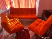 Vând mobilă,frigider,aragaz,set de living și covor 