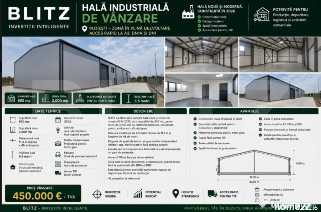 HALA de inchiriat - Brazi (Prahova)