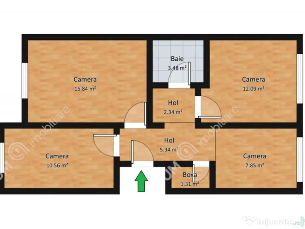 Apartament cu 3 camere decomandate in zona centrala din Sibi