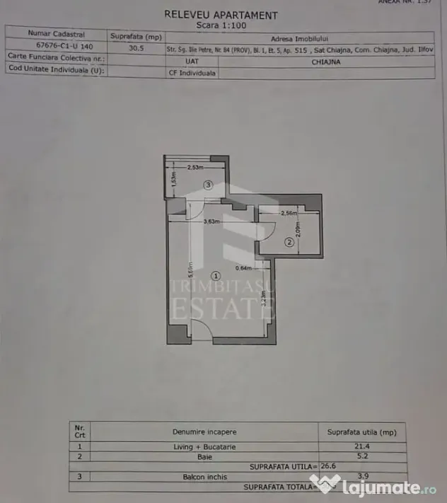 Garsonieră modernă Militari Residence | Etaj 5 | Bloc 2...
