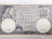 Bancnota de 5 LEI 1928 Stare EXCEPȚIONALĂ (AUNC/UNC) 