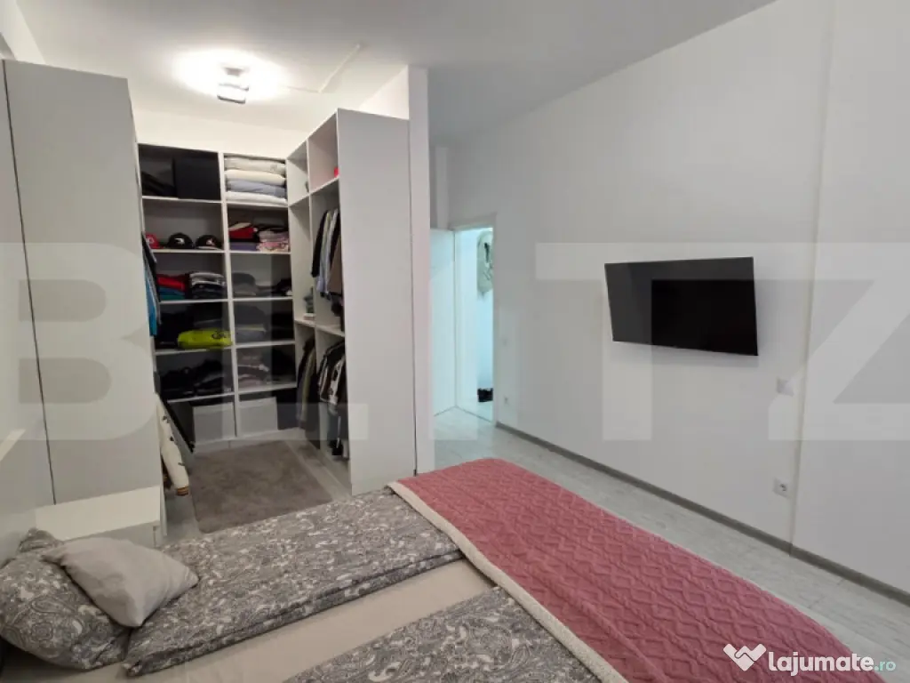 Apartament 2 camere, 61 mp, terasă 90 mp, zona Nord-Est