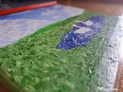 Tablou pictat manual – „Dansul Lebedelor” – acrilic pe pânză 