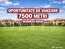 Teren de vanzare 7500 metri, Mosnita Noua