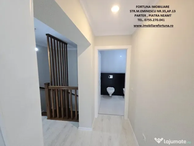 Casa noua,moderna tip duplex la alb/cheie si teren 250 mp,P.Neamt