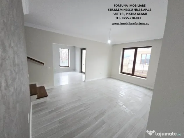 Casa noua,moderna tip duplex la alb/cheie si teren 250 mp,P.Neamt