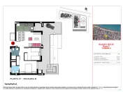 Apartament cu terasă, vedere frumoasă la mare și piscină situată lângă plajă 