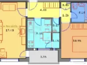 2 camere, decomandat, et 1/8, centrala-Gorjului, Str Moinest 