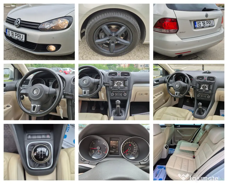 VW Golf VI 2010 1.6 TDI 105 CP euro 5 / RATE