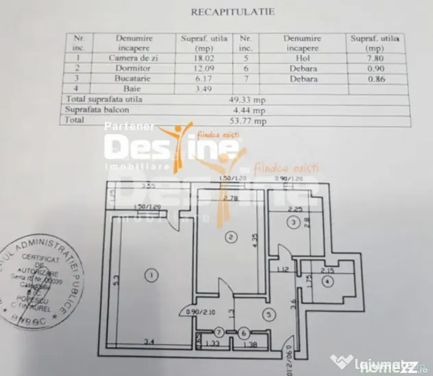 MIRCEA CEL BATRAN, Apartament 2 camere, decomandat, 109.900