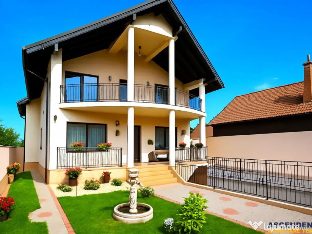 Pe 1.000 mp teren, vila eleganta, caracteristici notabile, S