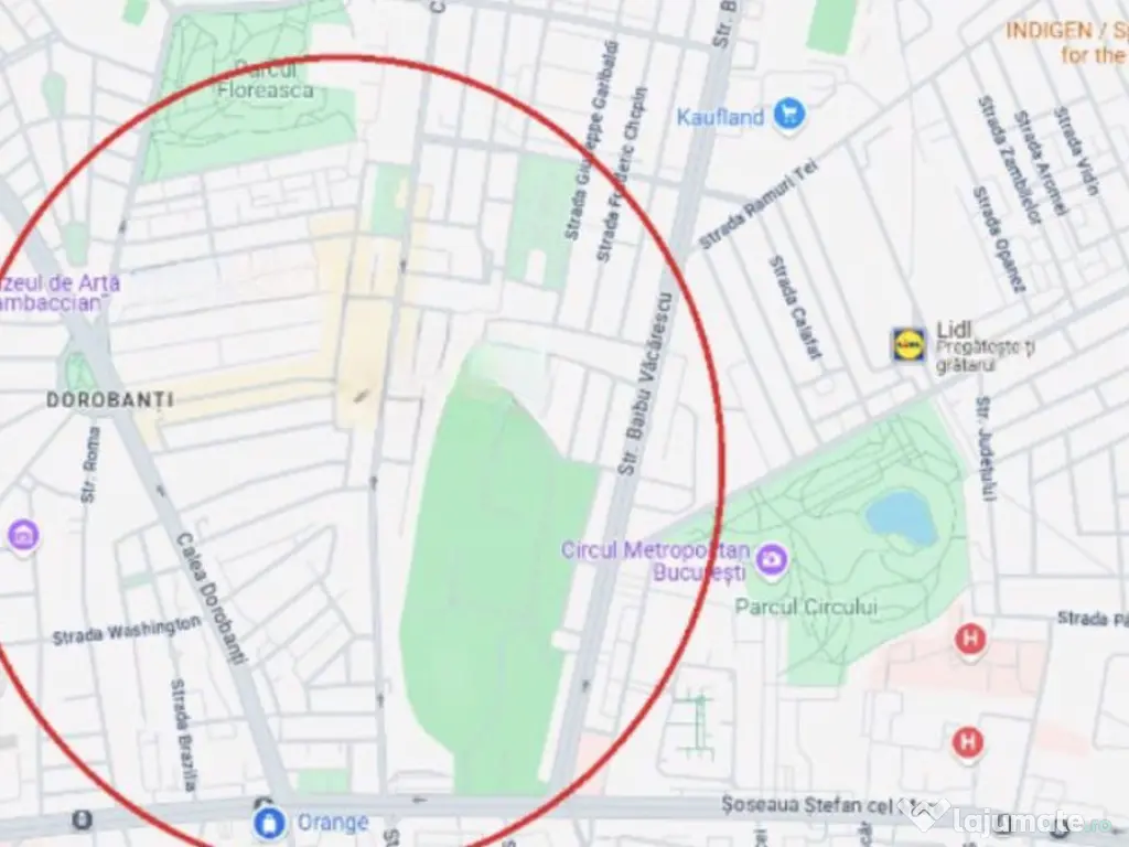 Zona p-ța Floreasca sp 90 mp trafic intens