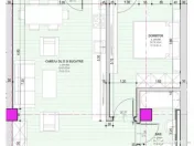 Apartament cu 2 camere finisat la cheie 50 mp zona Brana din 