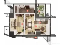 Apartament 2 camere, 52 mp, Semifinisat, Imobil Nou, Manastu 