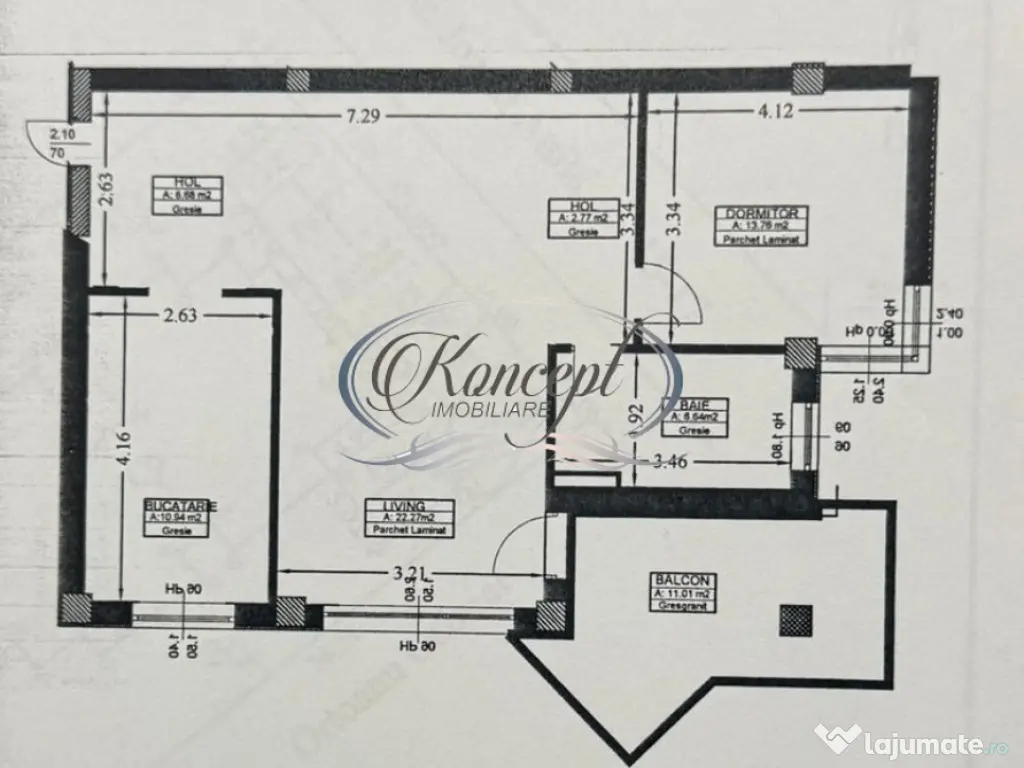 Apartament spatios cu garaj in Andrei Muresanu