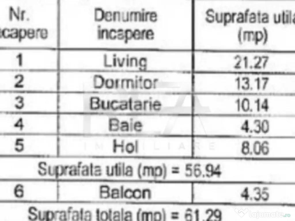 2 camere, 6/11, 61mp, parcare-Lujerului-21 Residence