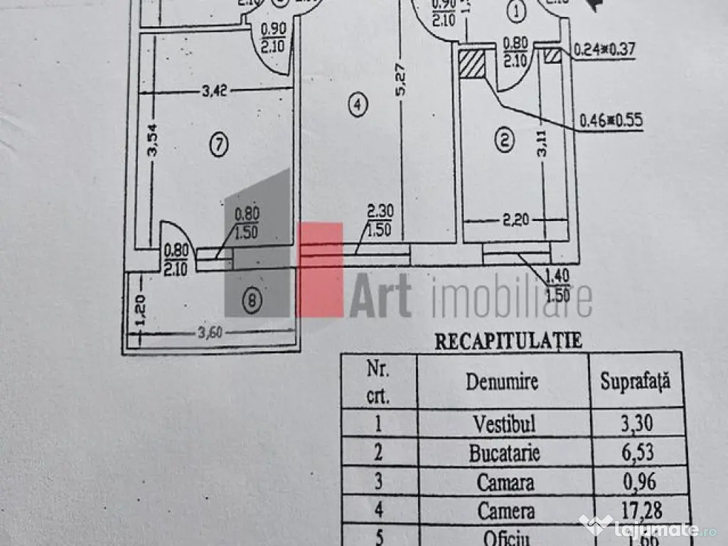 Apartament cu 2 camere de vanzare-1 Decembrie 1918-Titan-...