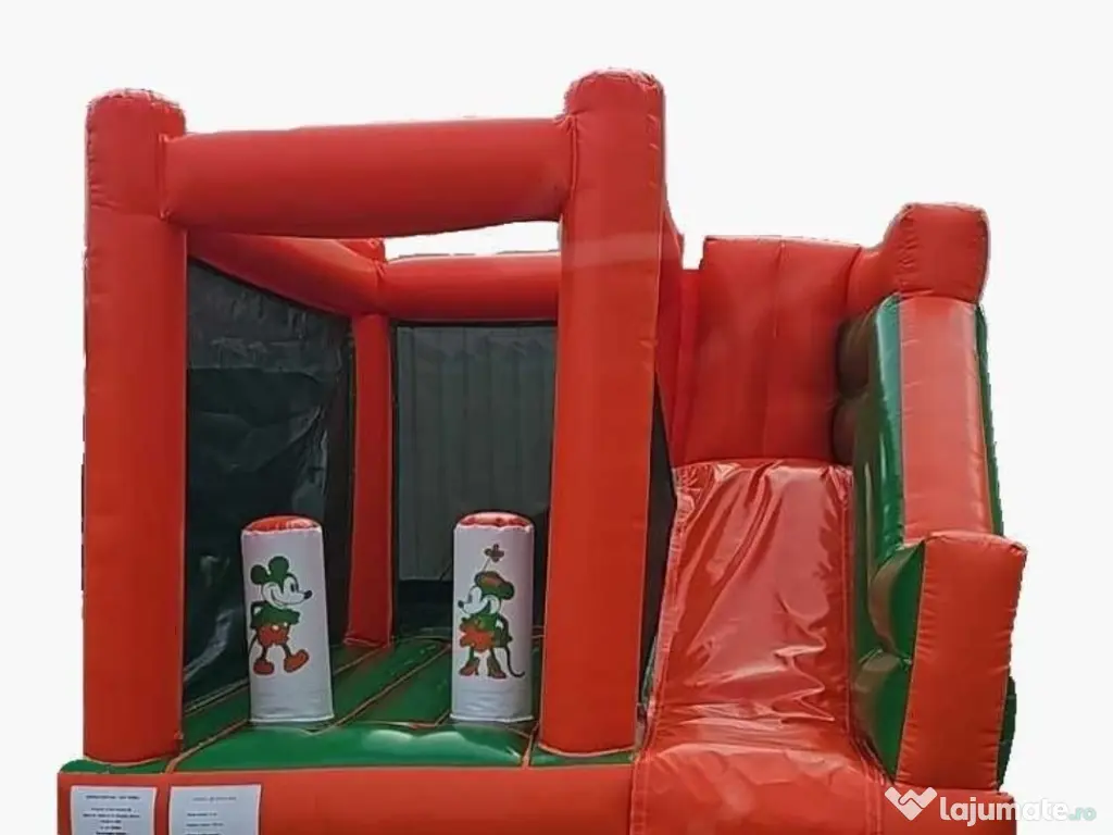 Tobogan gonflabil cu trambulina, nou, profesional din pvc