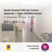 Spațiu Demisol 106 mp | Intrare Separată + Toate Utilit... 