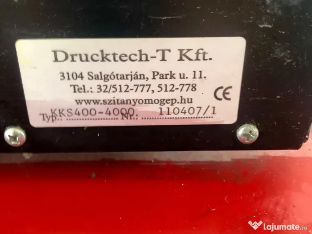 Uscător intermediar pentru serigrafie — Drucktech-T KKS400-4000