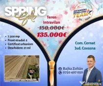 FILM! Teren intravilan 7.500 mp, deschidere dubla, DN11 (E57