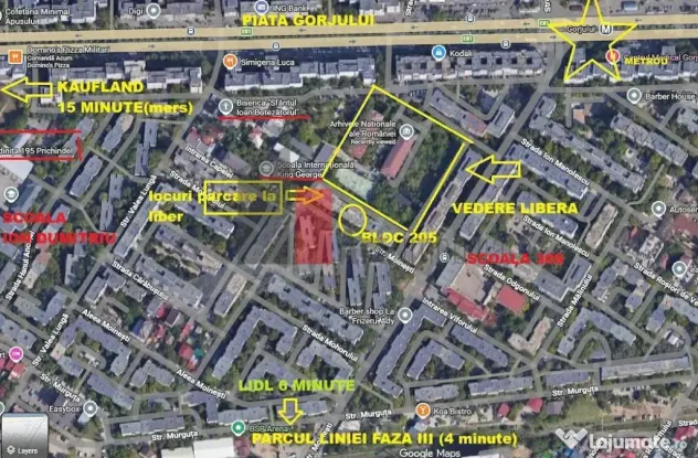 Apartament 3 CAMERE - 70mp - 5 MIN GORJULUI - parcul lini...