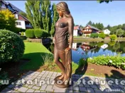 Statuetă domnița erotică, arămiu patinat, model S30. 