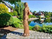 Statuetă domnița erotică, arămiu patinat, model S30. 