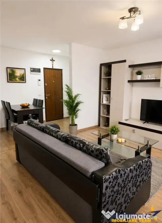Apartament 2 camere, decomandat, etaj1, mobilat, utilat, par